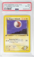 V1868: 2000: L.T. Surge's Voltorb: 86/132: 1ST Edition: Gym Challenge: PSA: 6: EX-MT: 102261242